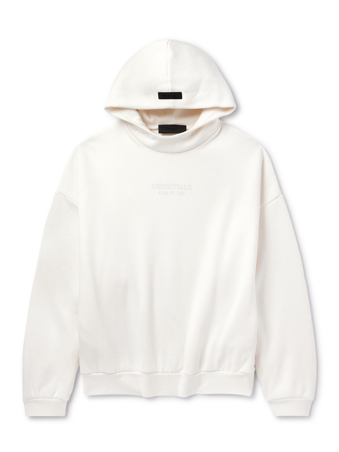 FEAR OF GOD ESSENTIALS - Oversized Logo-Appliquéd Cotton-Jersey Hoodie - Men - White - XS von FEAR OF GOD ESSENTIALS