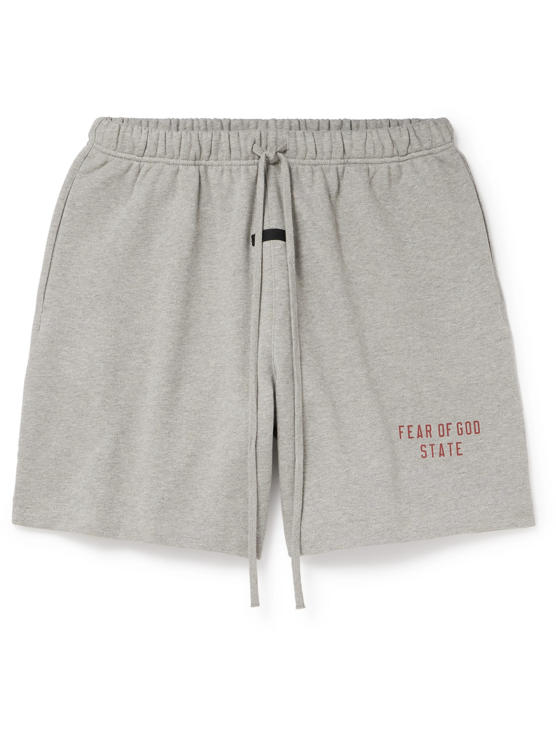 FEAR OF GOD ESSENTIALS - Wide-Leg Logo-Print Cotton-Blend Jersey Drawstring Shorts - Men - Gray - XXL FEAR OF GOD ESSENTIALS - Wide-Leg Logo-Print Cotton-Blend Jersey Drawstring Shorts - Men - Gray - XXL von FEAR OF GOD ESSENTIALS