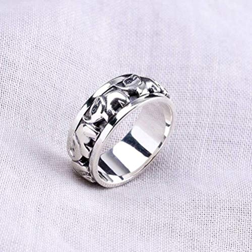 Herren Ringe Edelstahl Ringe Ehering Versprechen Ring Chinesischer Stil Ring S925 Rein Silber Ring Schmuck Persönlichkeit Thai Silber Ro von FEATUR