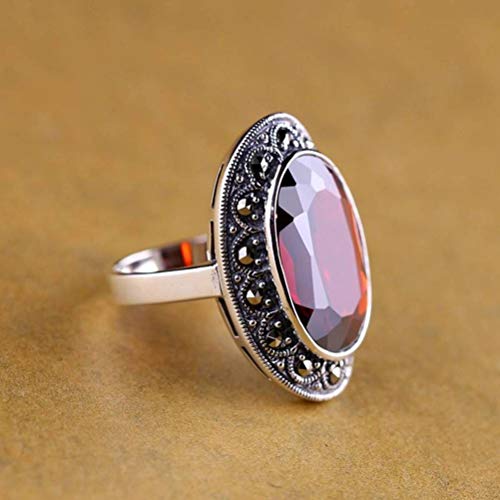 Herren Ringe Edelstahl Ringe Ehering Versprechen Ring Chinesischer Stil Schmuck S925 Reine Silber Ring Personalisierte Thai Silber Antik Ring von FEATUR