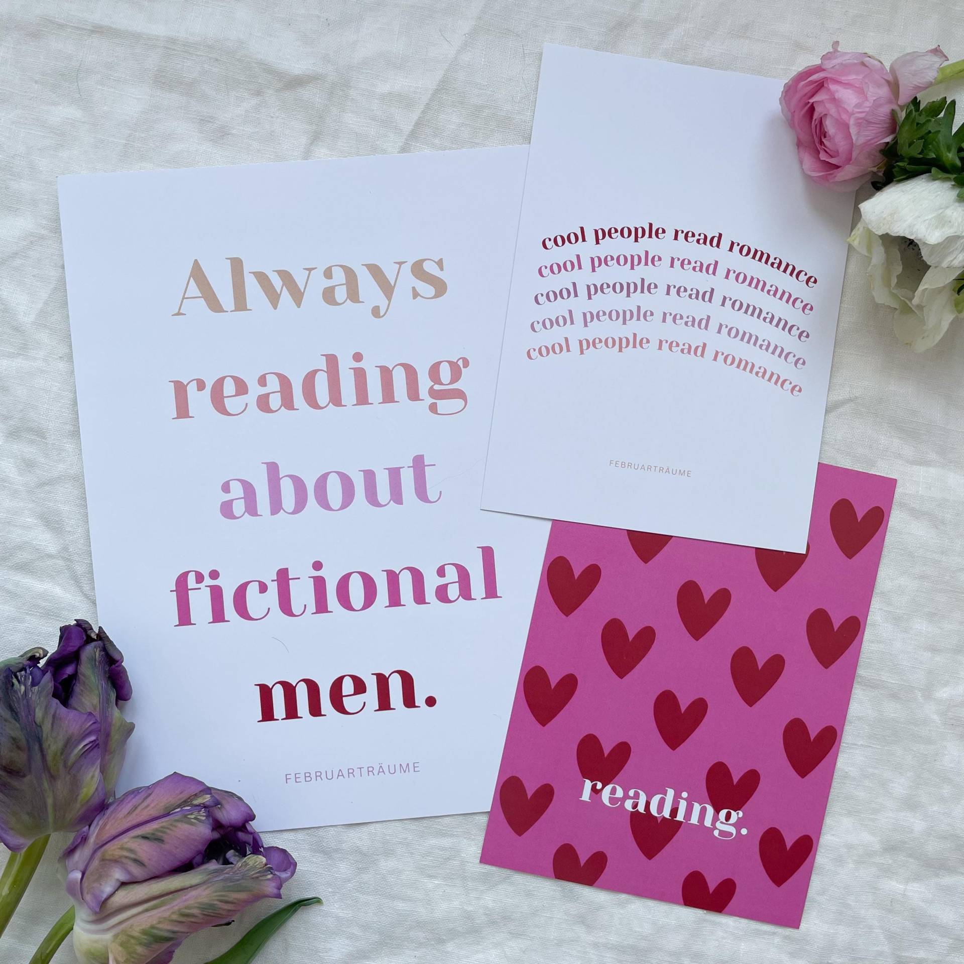 Poster - Wanddekoration Für Buchliebhaber A5 A6 Romance Poster - Wanddekoration Für Buchliebhaber A5 A6 Romance von FEBRUARTRAEUME