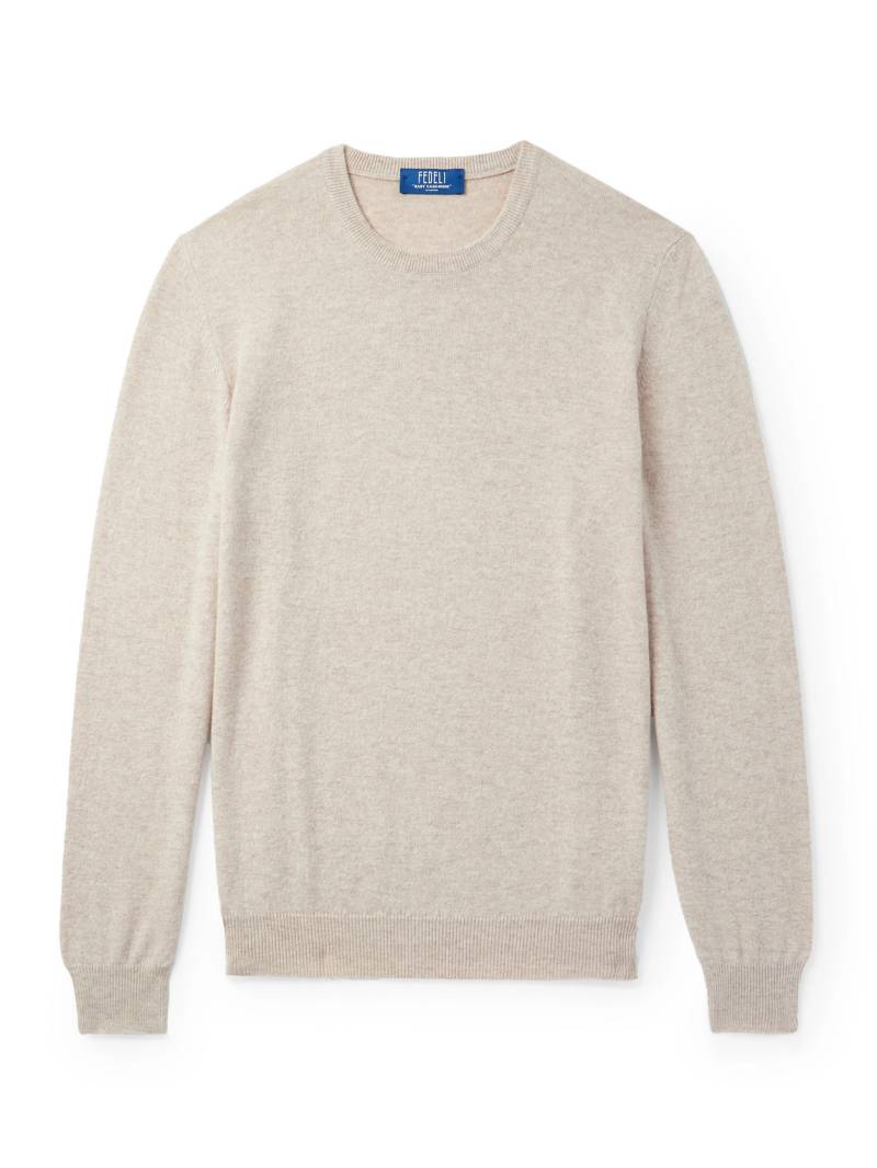 FEDELI - Argentina Baby Cashmere Sweater - Men - Neutrals - IT 48 von FEDELI