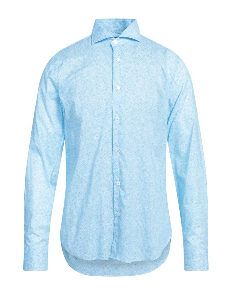 FEDELI Hemd Herren Azurblau von FEDELI
