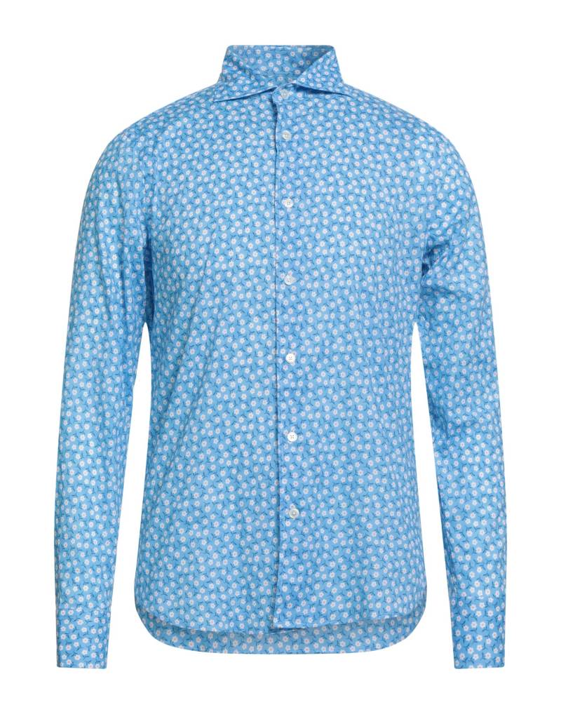 FEDELI Hemd Herren Azurblau von FEDELI