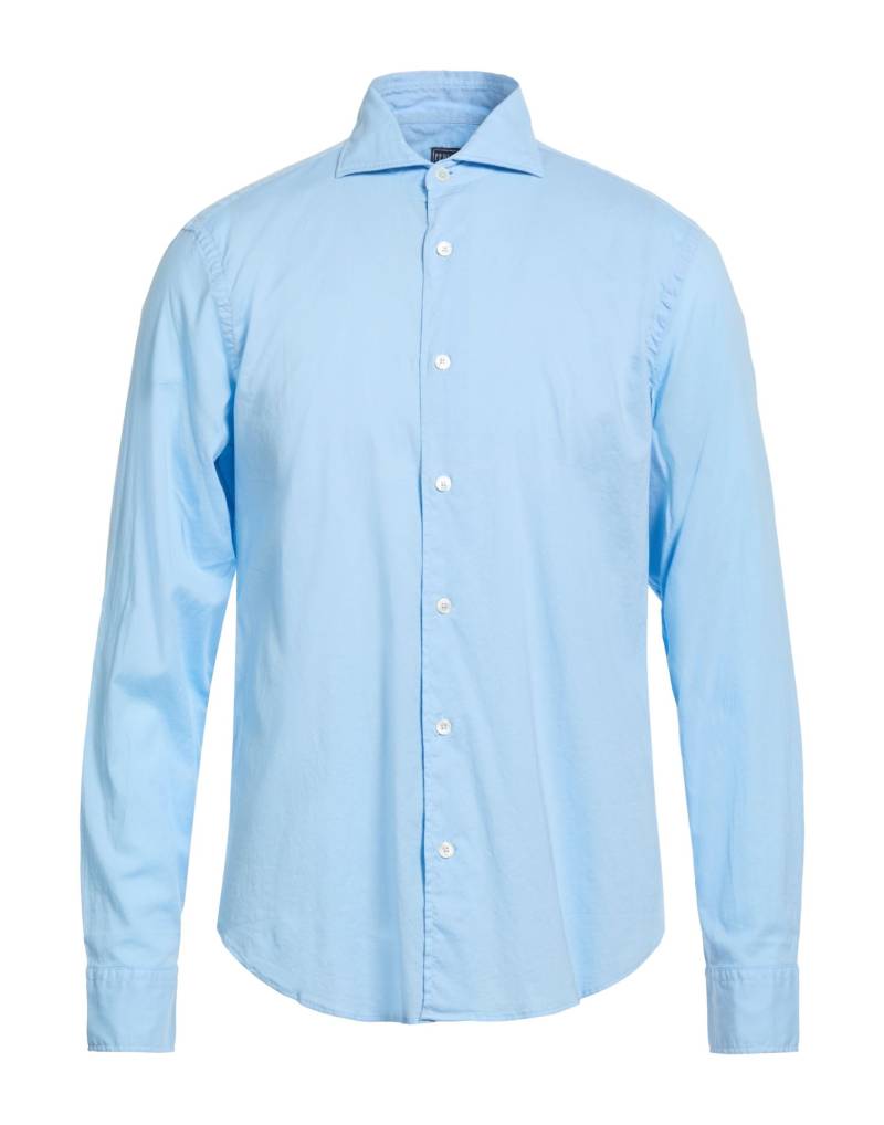 FEDELI Hemd Herren Azurblau von FEDELI