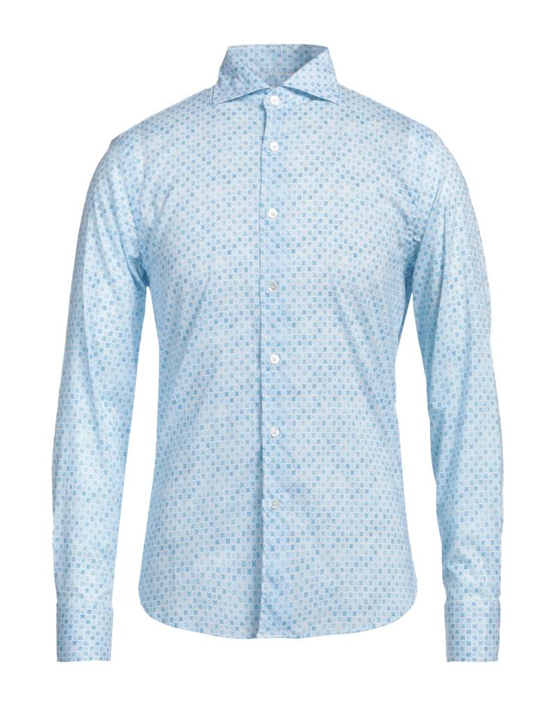 FEDELI Hemd Herren Azurblau von FEDELI