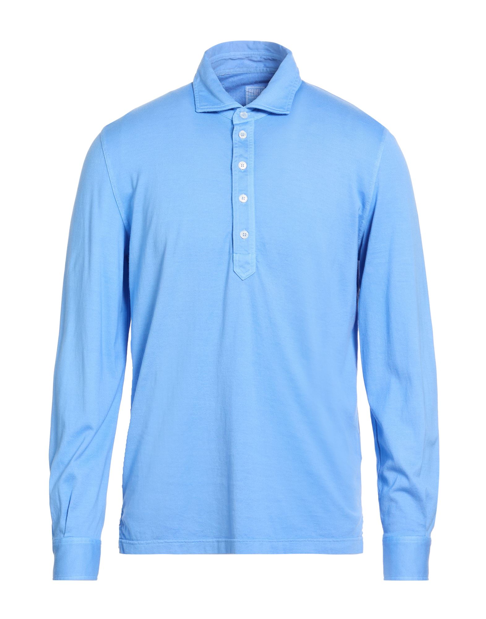 FEDELI Hemd Herren Azurblau von FEDELI