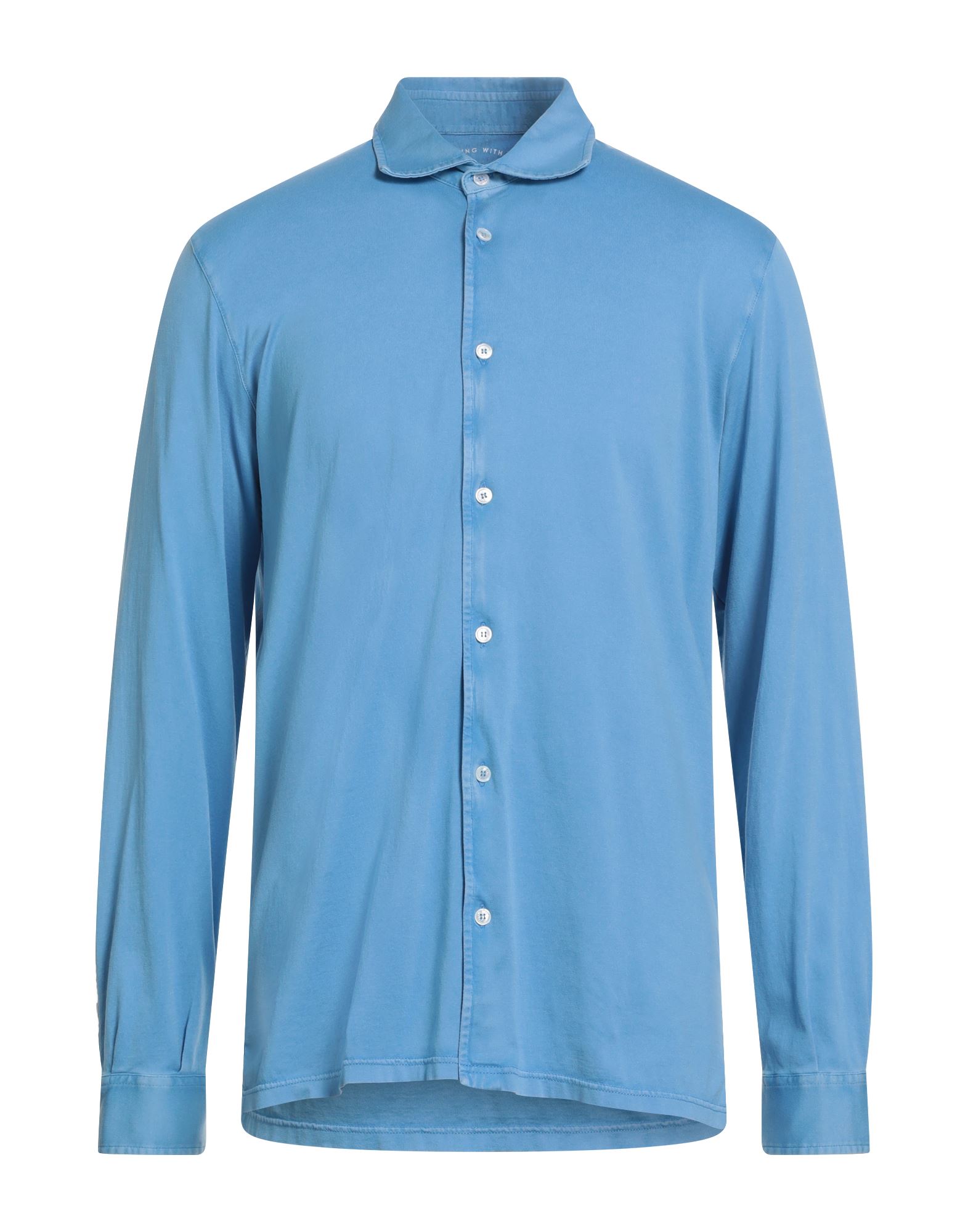 FEDELI Hemd Herren Azurblau von FEDELI