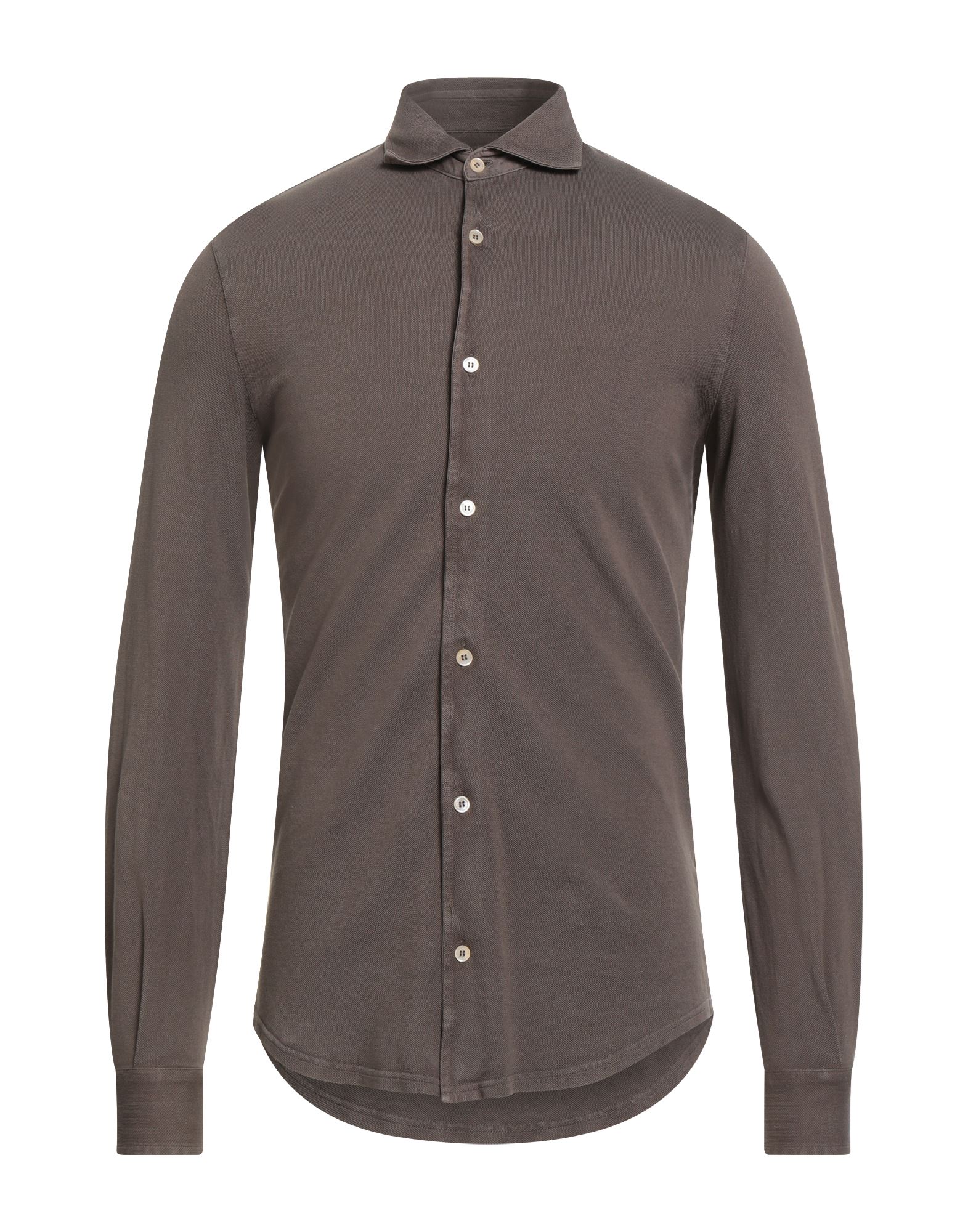 FEDELI Hemd Herren Braun von FEDELI