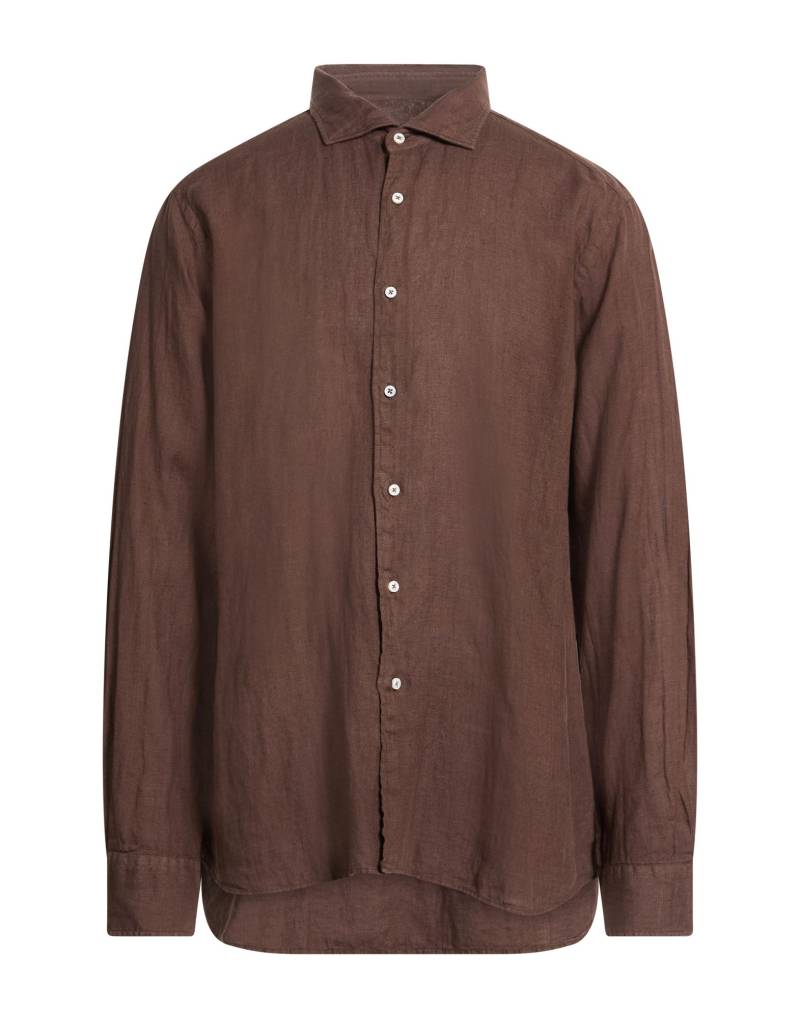 FEDELI Hemd Herren Dunkelbraun von FEDELI