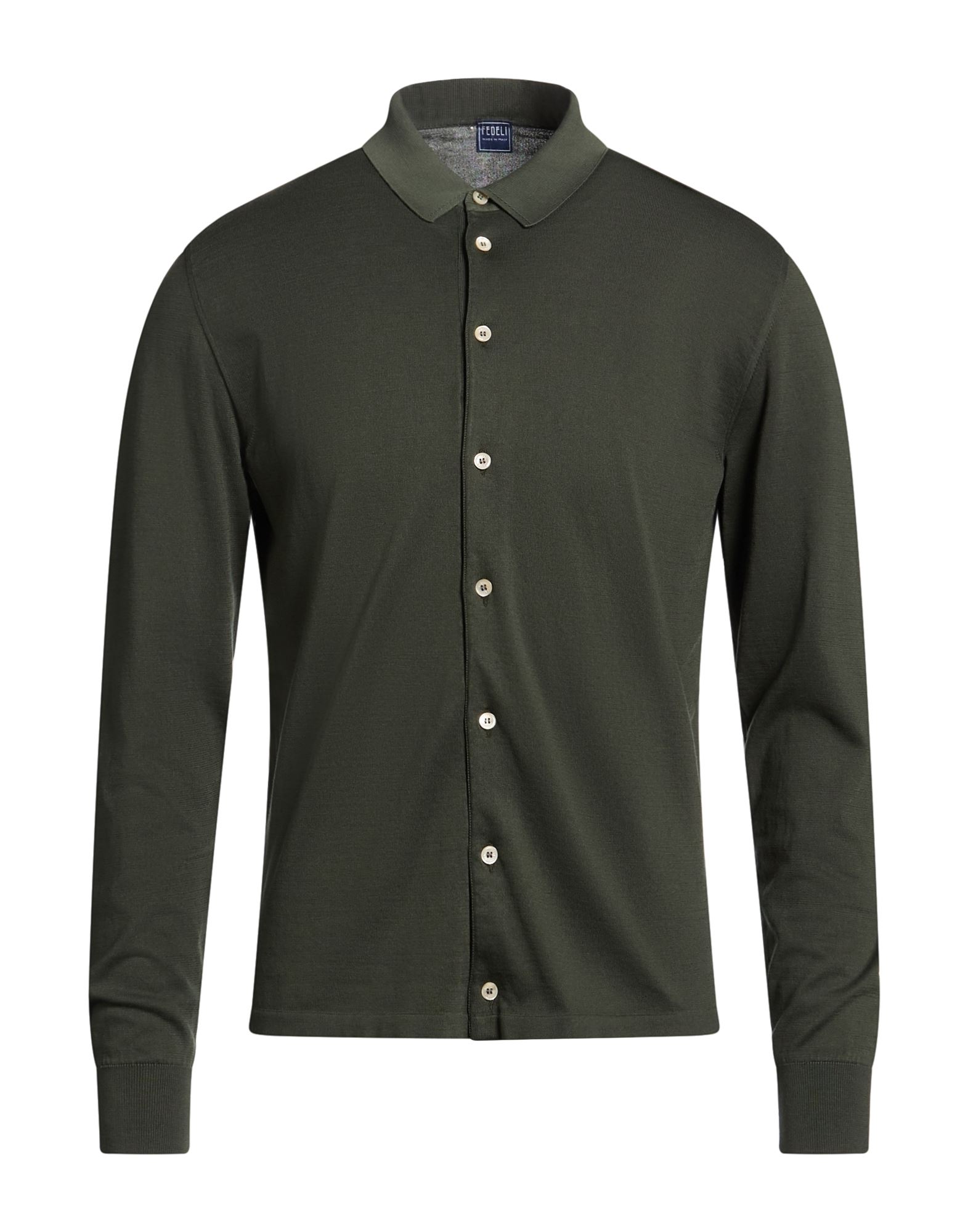 FEDELI Hemd Herren Dunkelgrün von FEDELI