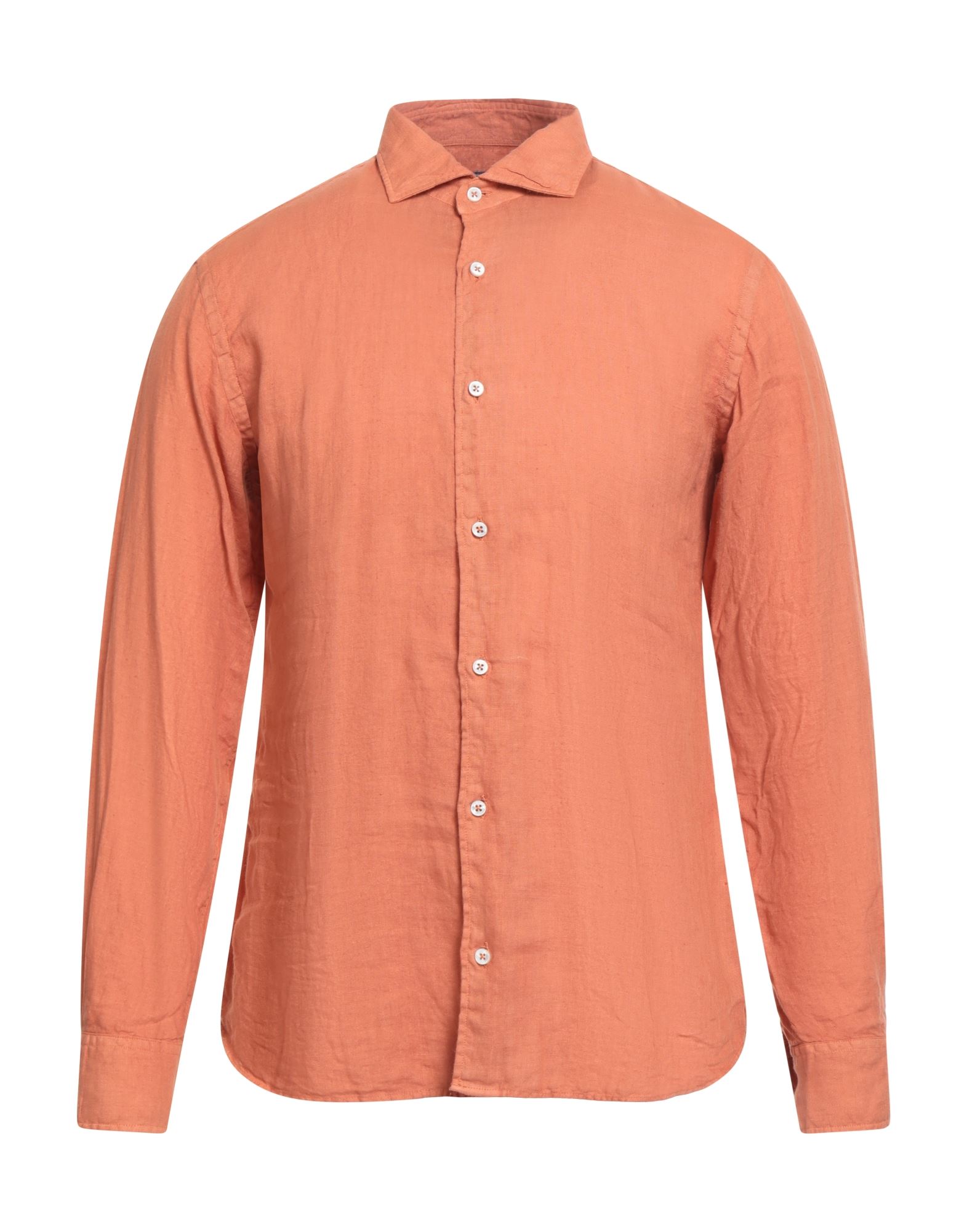 FEDELI Hemd Herren Rostrot von FEDELI