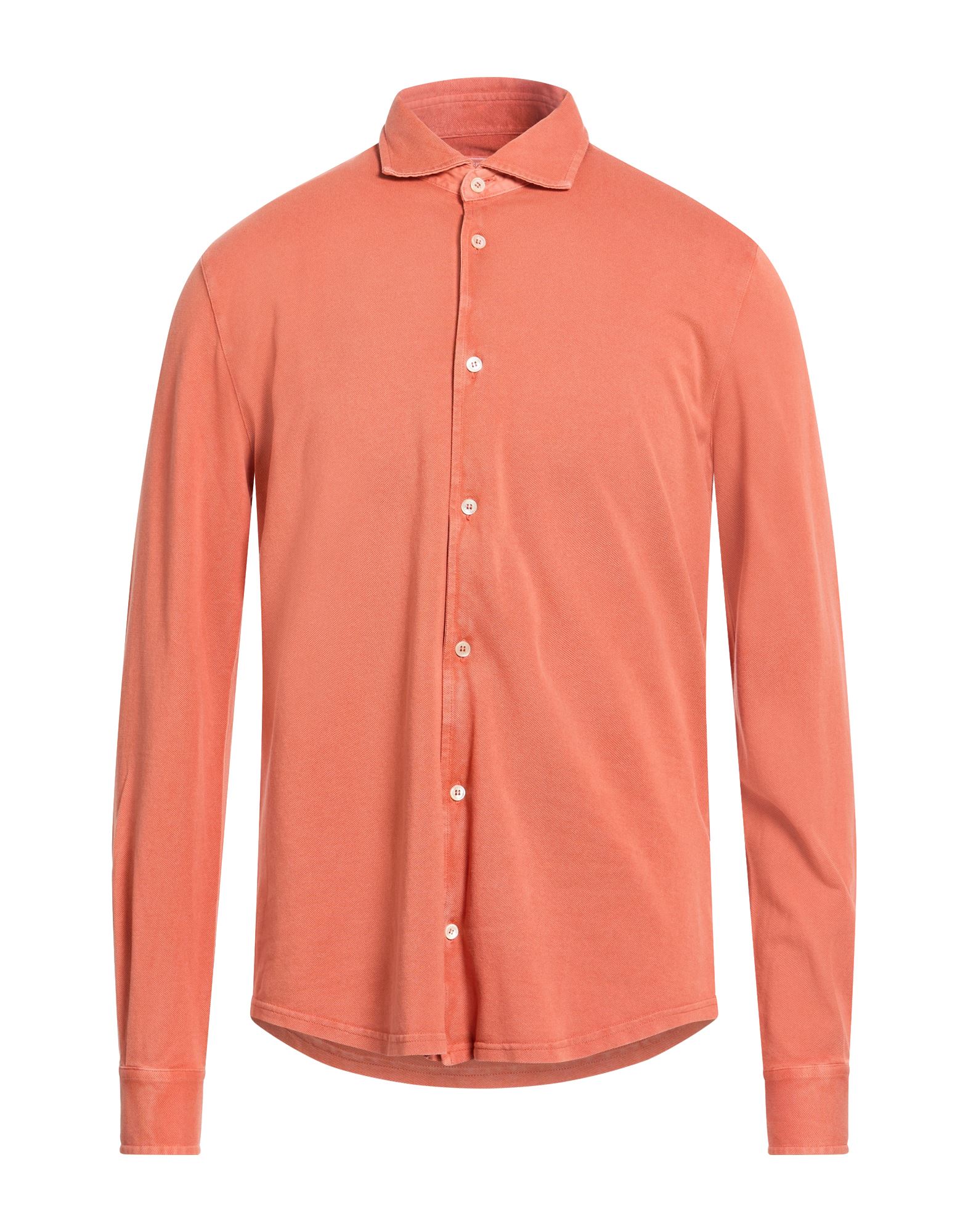 FEDELI Hemd Herren Rostrot von FEDELI