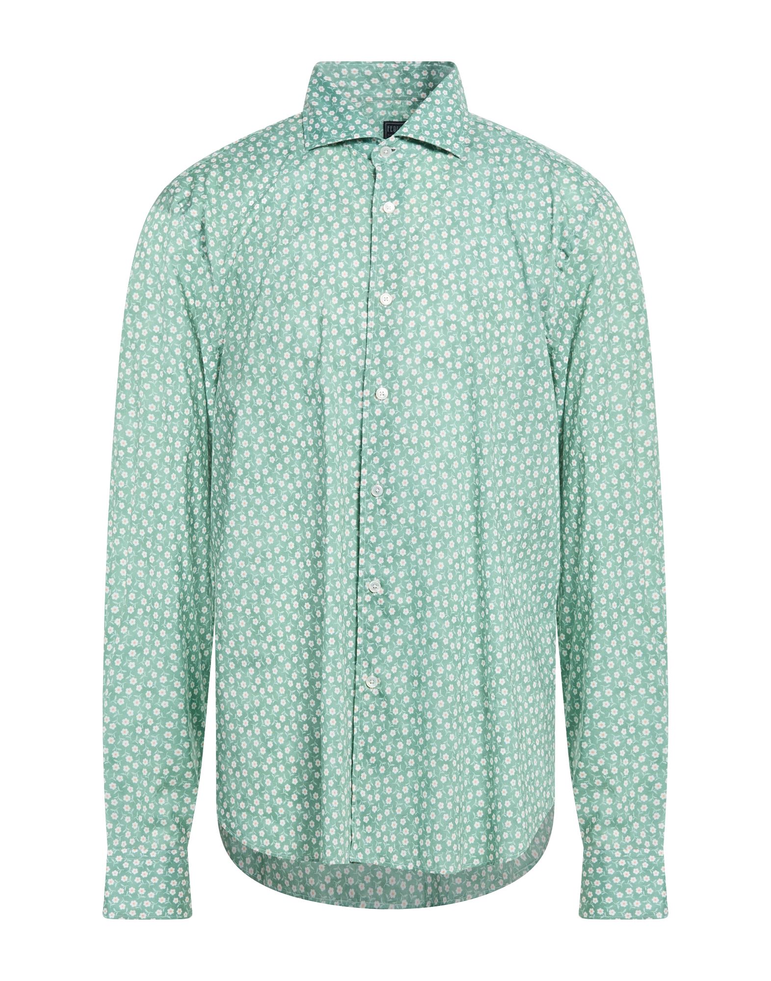 FEDELI Hemd Herren Salbeigrün von FEDELI