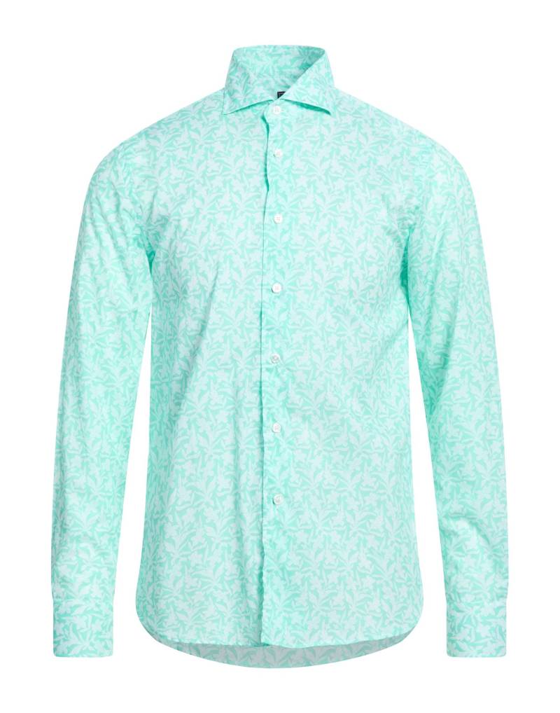 FEDELI Hemd Herren Smaragdgrün von FEDELI