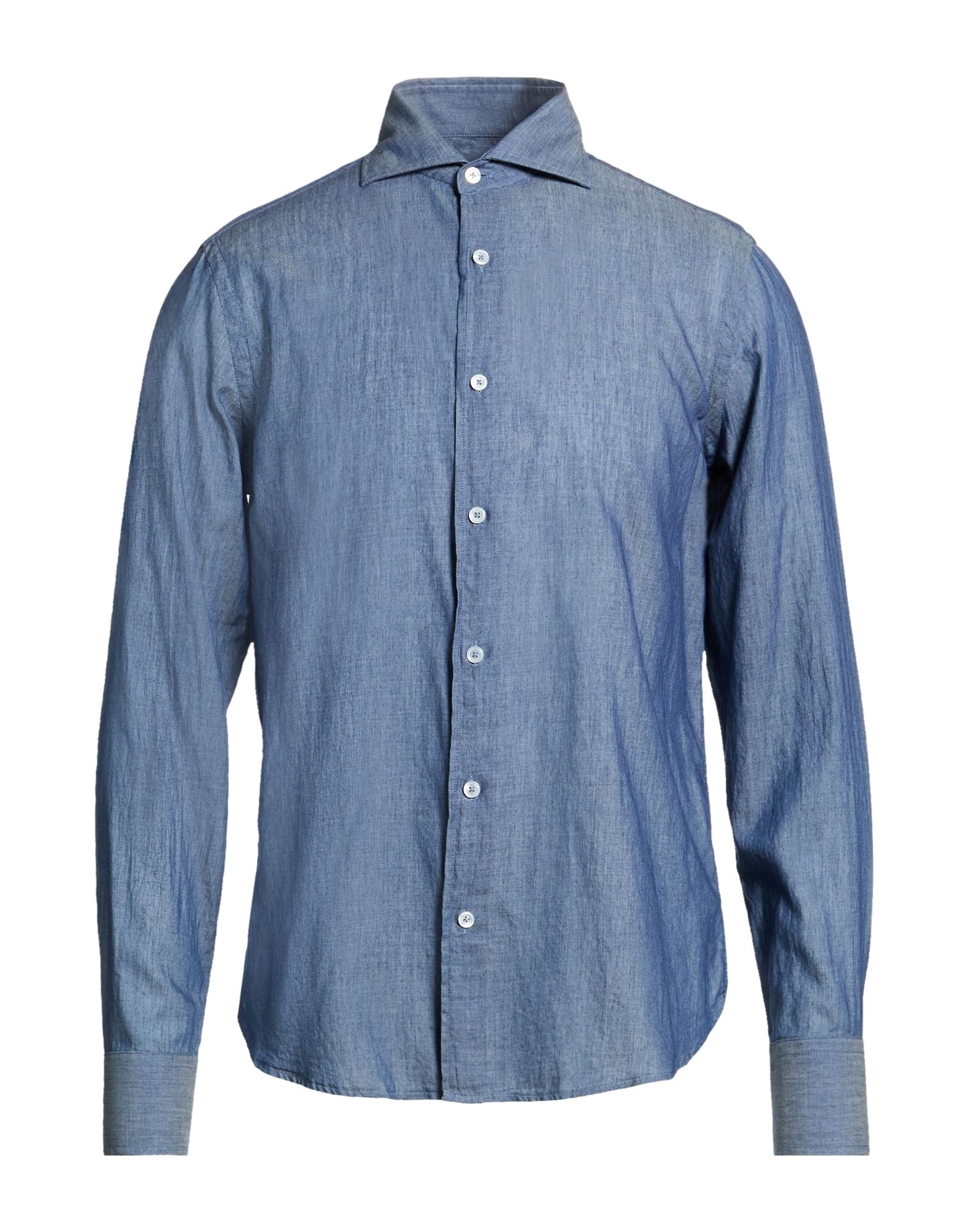 FEDELI Hemd Herren Taubenblau von FEDELI