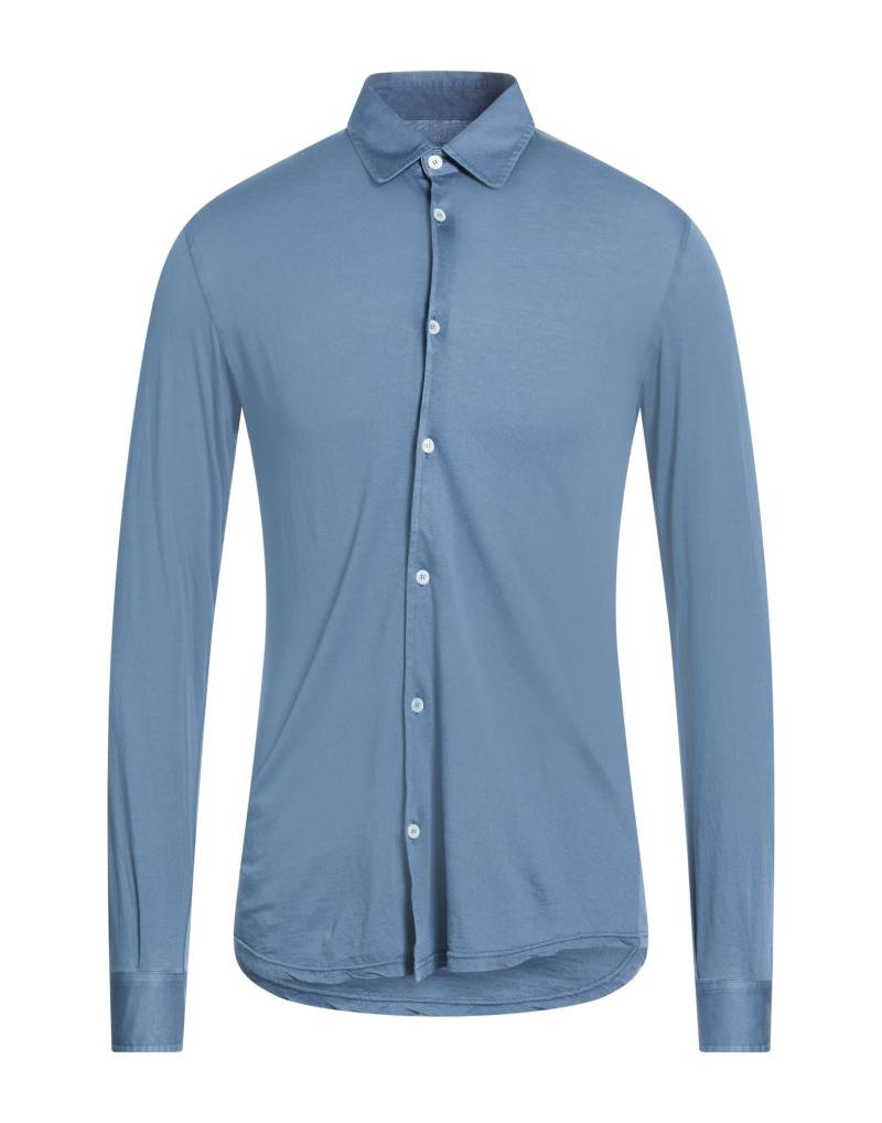 FEDELI Hemd Herren Taubenblau von FEDELI