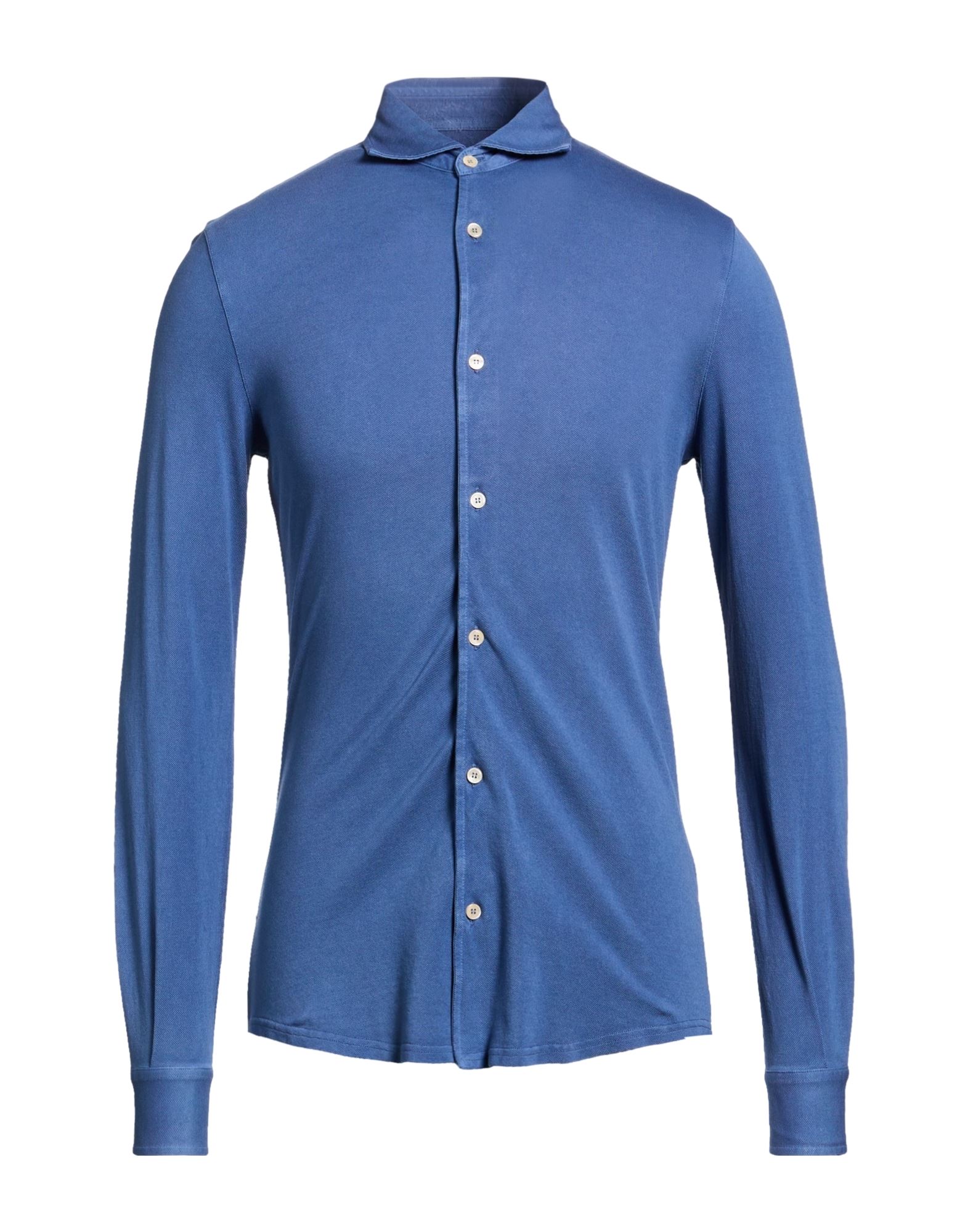 FEDELI Hemd Herren Taubenblau von FEDELI