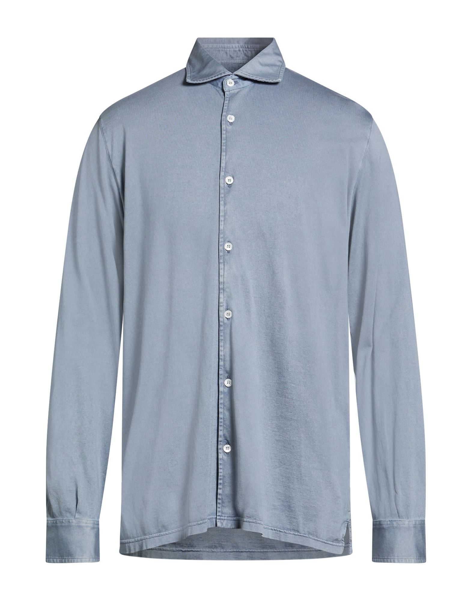 FEDELI Hemd Herren Taubenblau von FEDELI