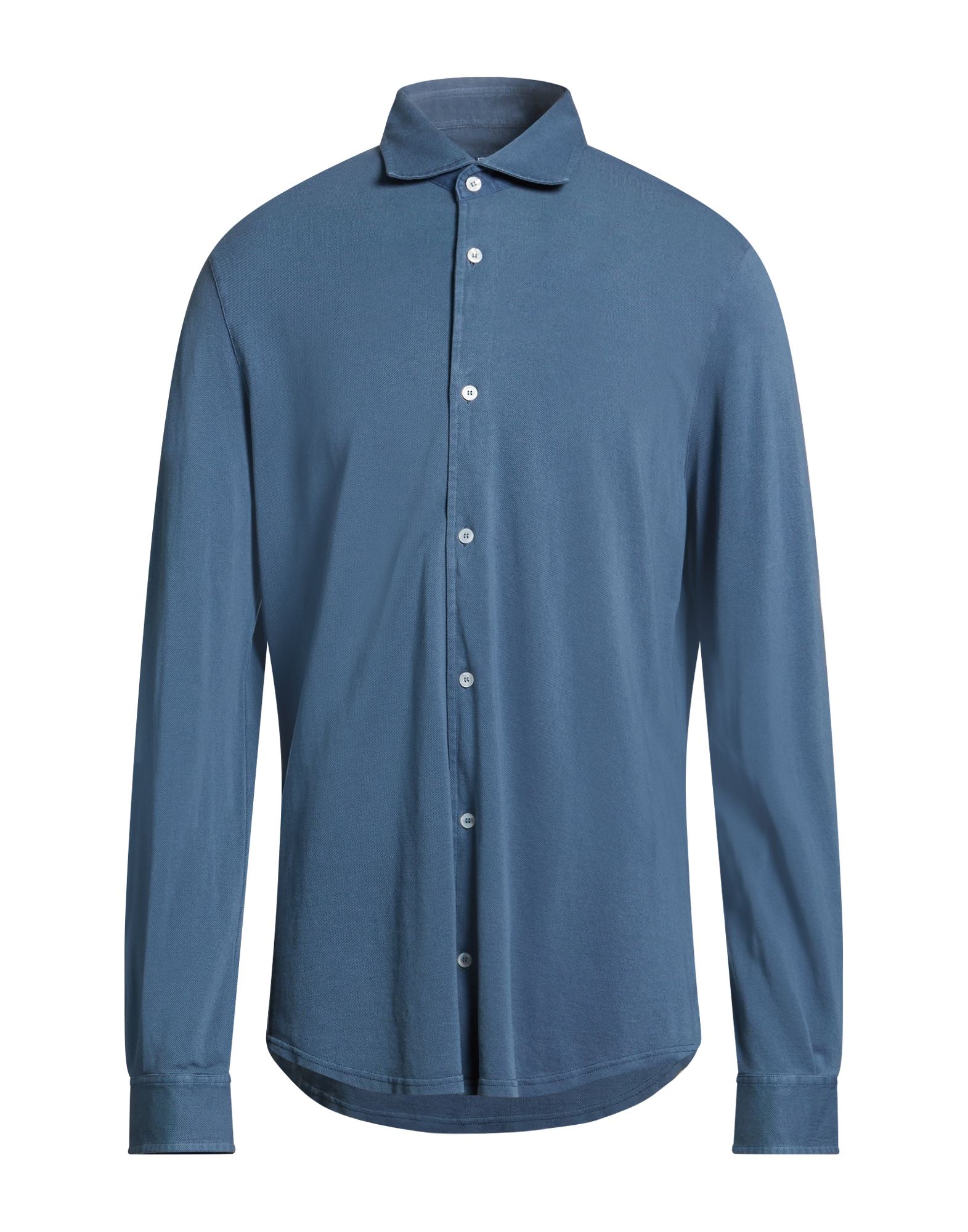 FEDELI Hemd Herren Taubenblau von FEDELI