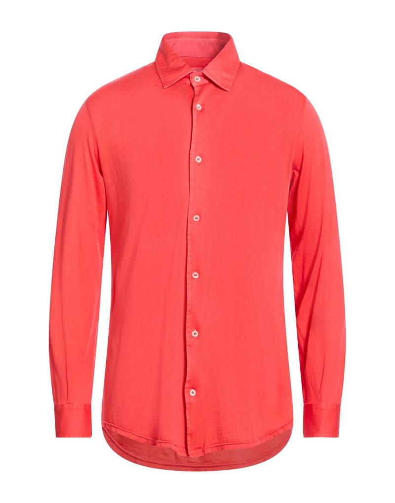 FEDELI Hemd Herren Tomatenrot von FEDELI