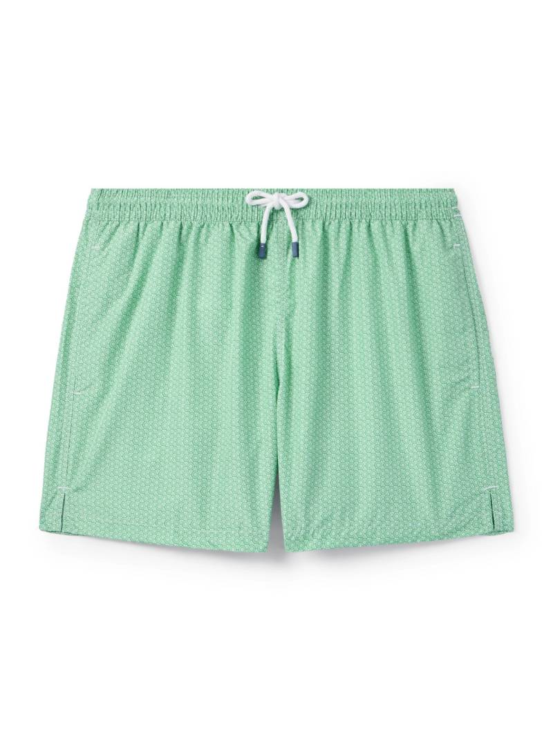 FEDELI - Madeira Straight-Leg Mid-Length Swim Shorts - Men - Green - XXL von FEDELI
