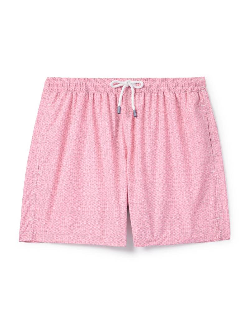 FEDELI - Madeira Straight-Leg Mid-Length Swim Shorts - Men - Pink - M von FEDELI