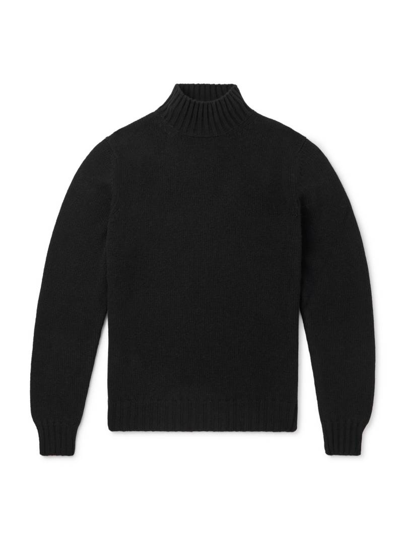 FEDELI - Onda Wool and Cashmere-Blend Rollneck Sweater - Men - Black - IT 60 von FEDELI