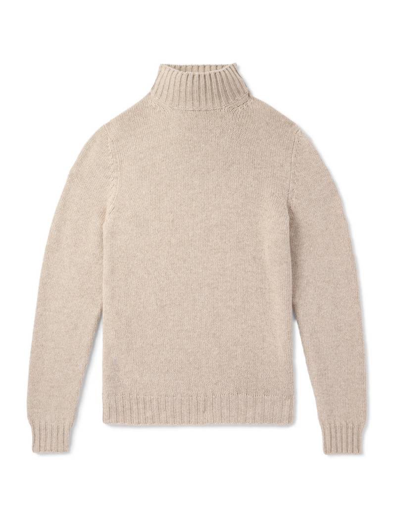 FEDELI - Onda Wool and Cashmere-Blend Rollneck Sweater - Men - Neutrals - IT 60 von FEDELI