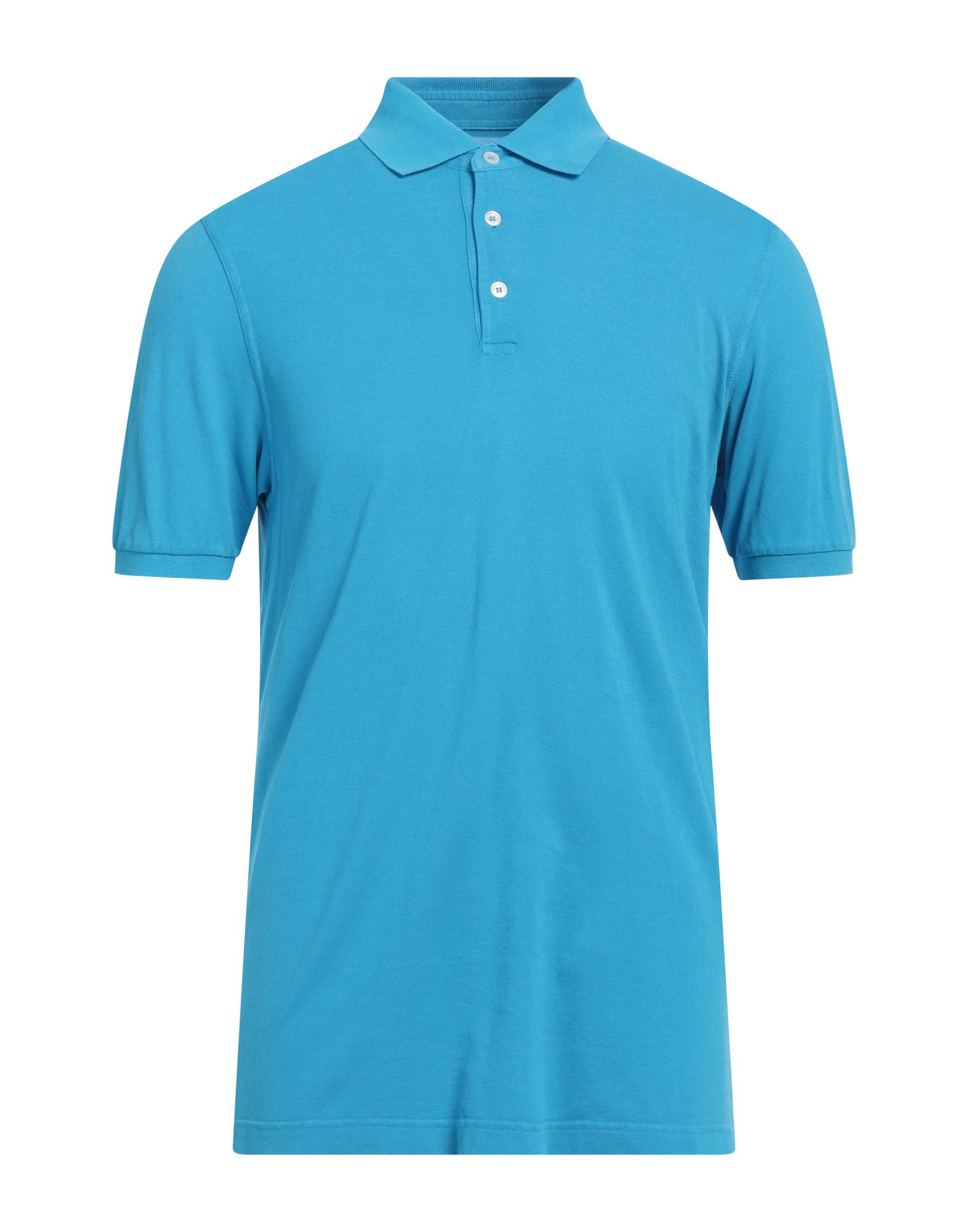 FEDELI Poloshirt Herren Azurblau von FEDELI