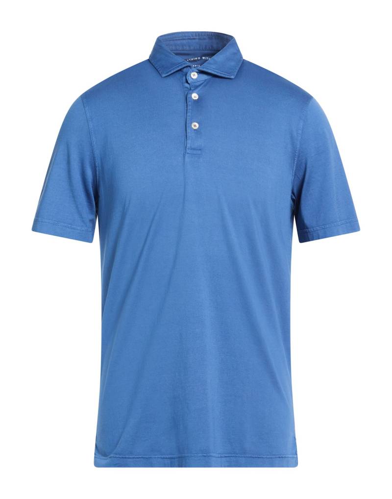 FEDELI Poloshirt Herren Blau von FEDELI