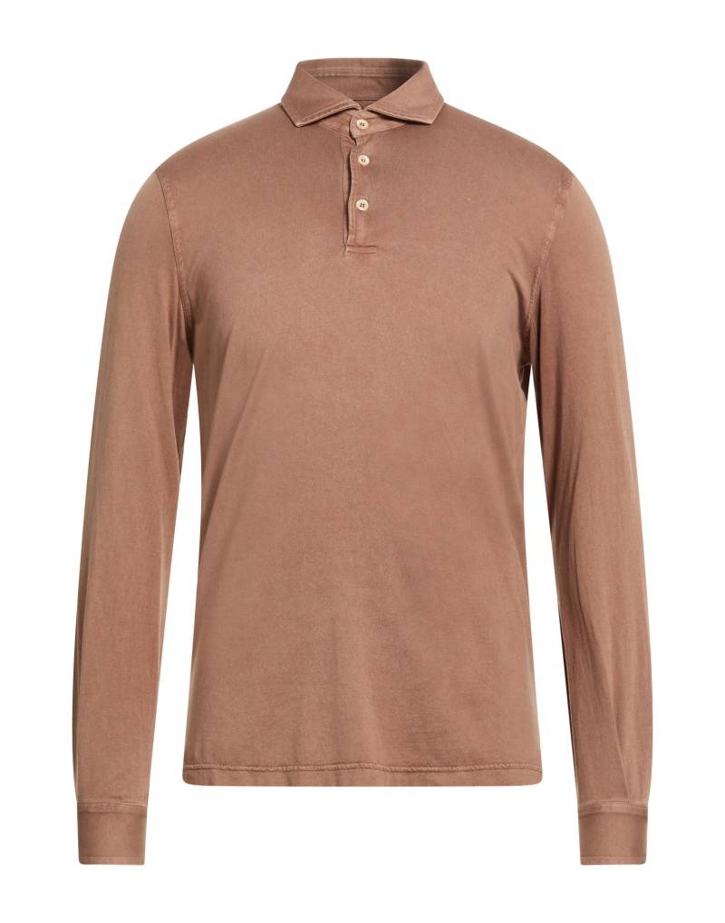 FEDELI Poloshirt Herren Braun von FEDELI
