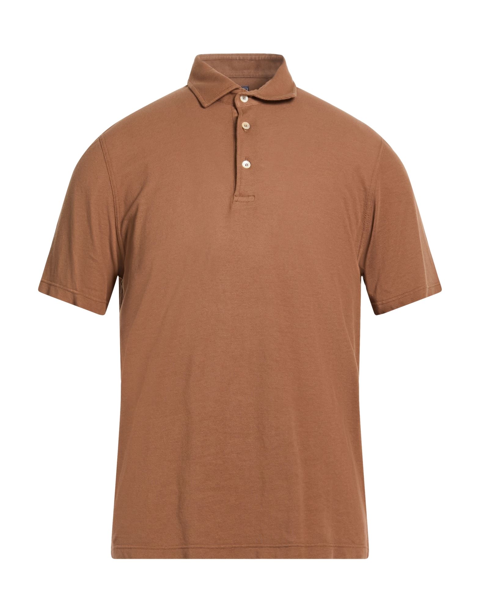 FEDELI Poloshirt Herren Braun von FEDELI