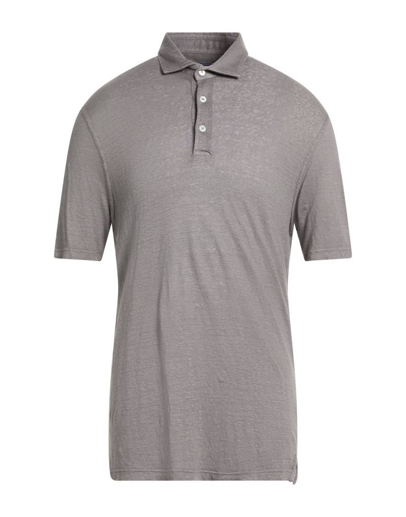 FEDELI Poloshirt Herren Braungrau von FEDELI