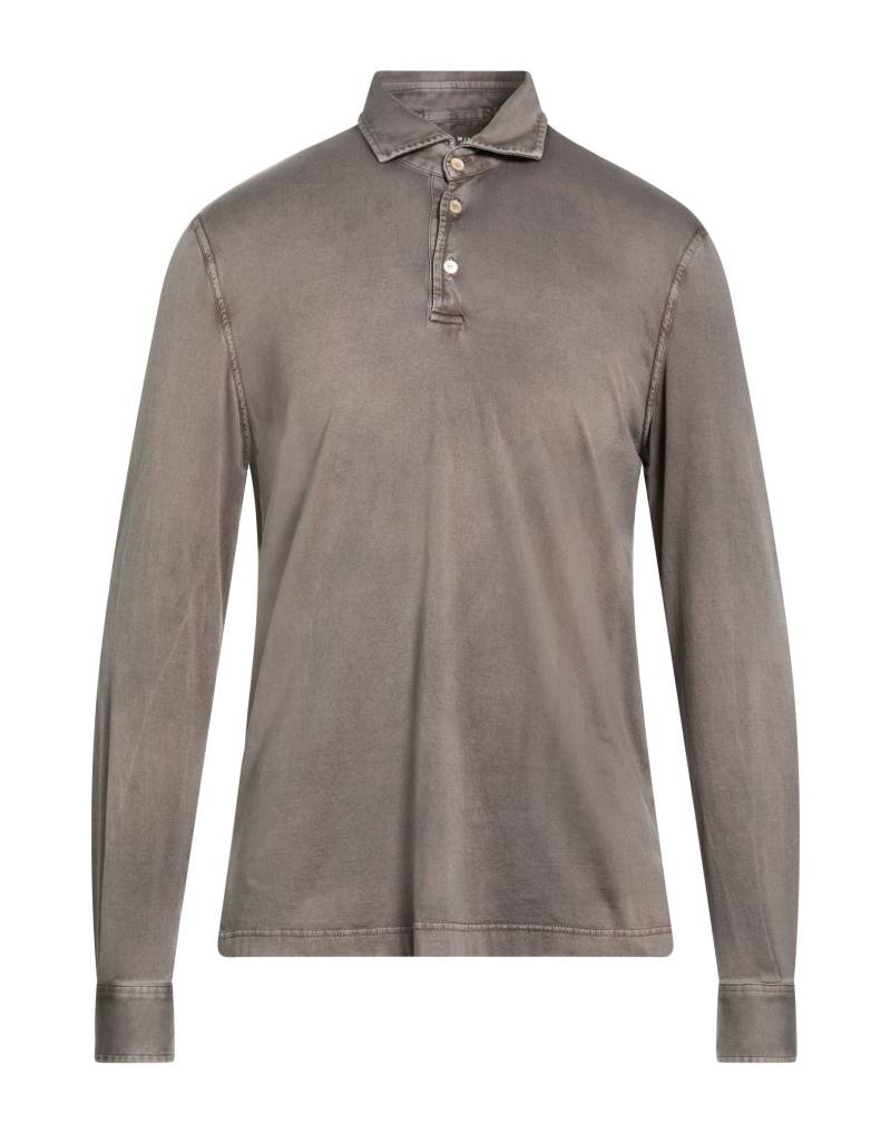 FEDELI Poloshirt Herren Braungrau von FEDELI