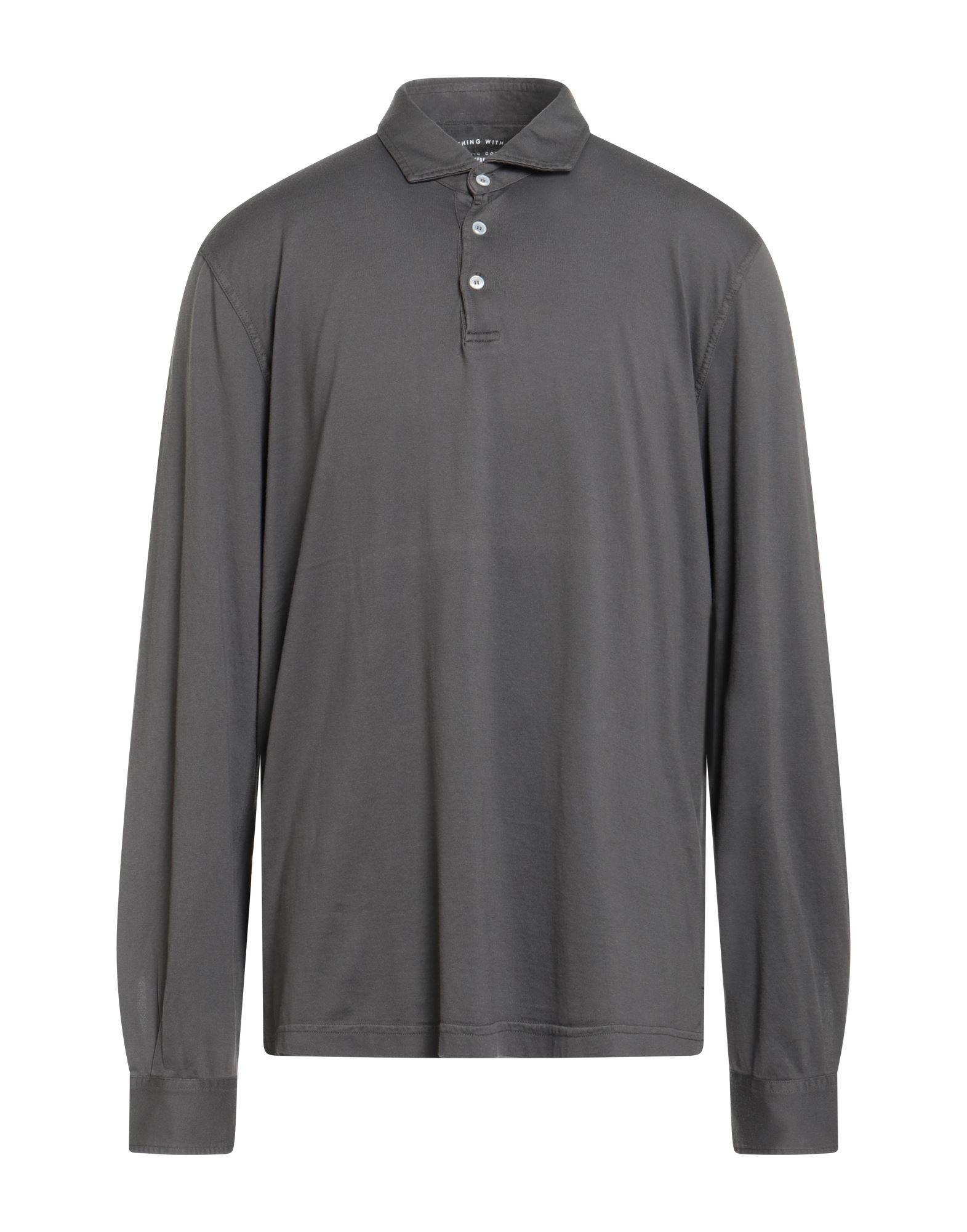 FEDELI Poloshirt Herren Braungrau von FEDELI