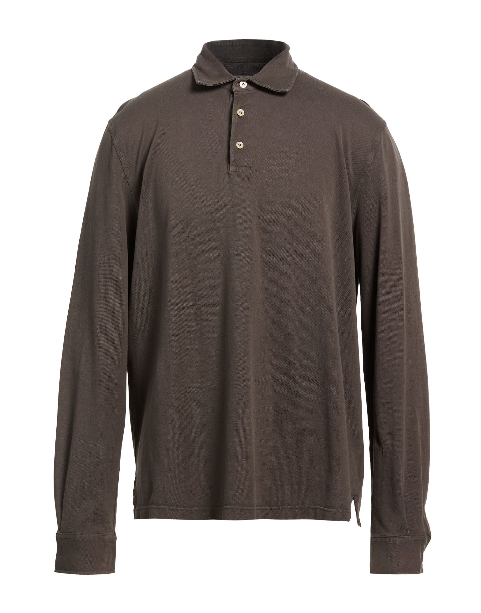 FEDELI Poloshirt Herren Dunkelbraun von FEDELI