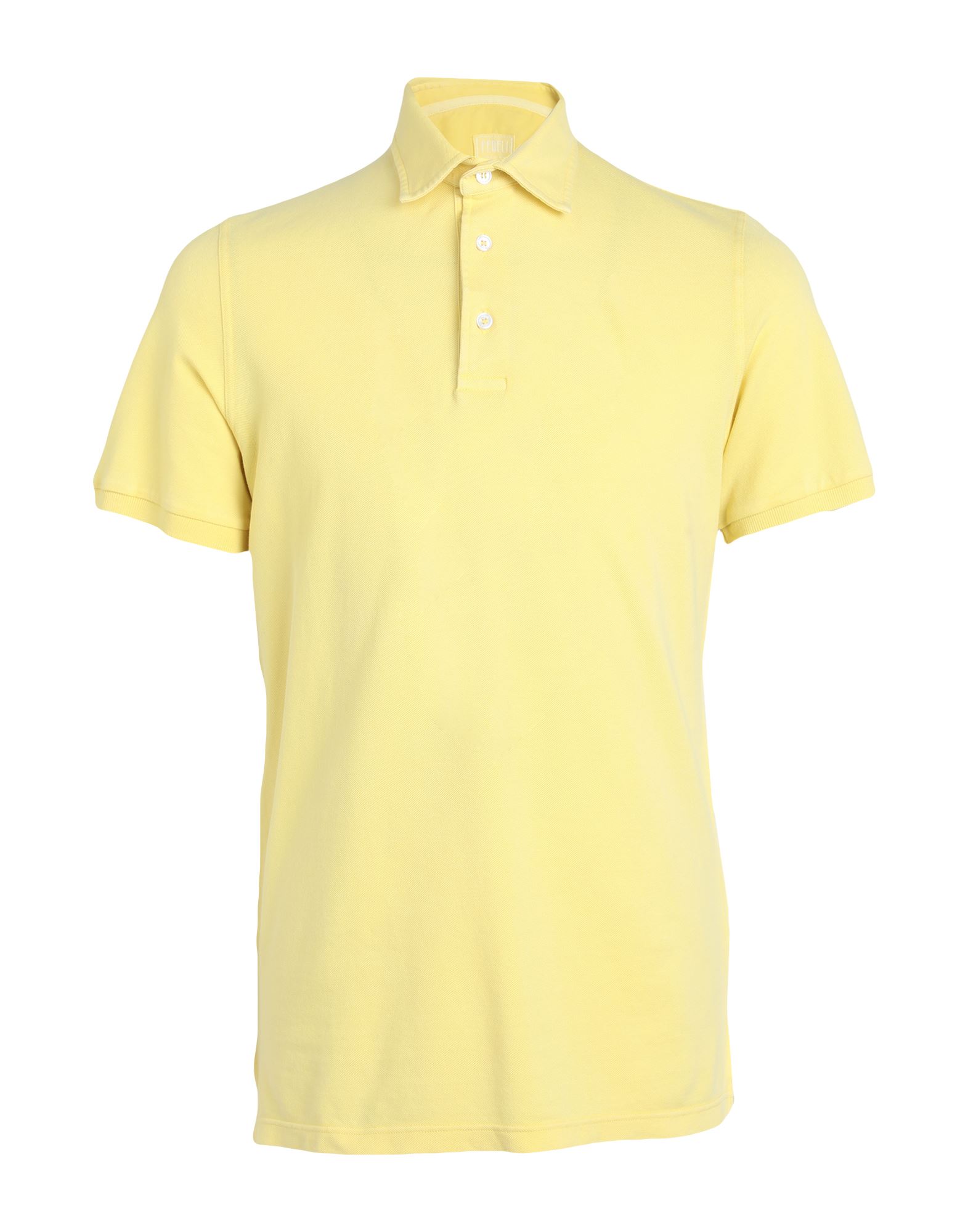 FEDELI Poloshirt Herren Gelb von FEDELI