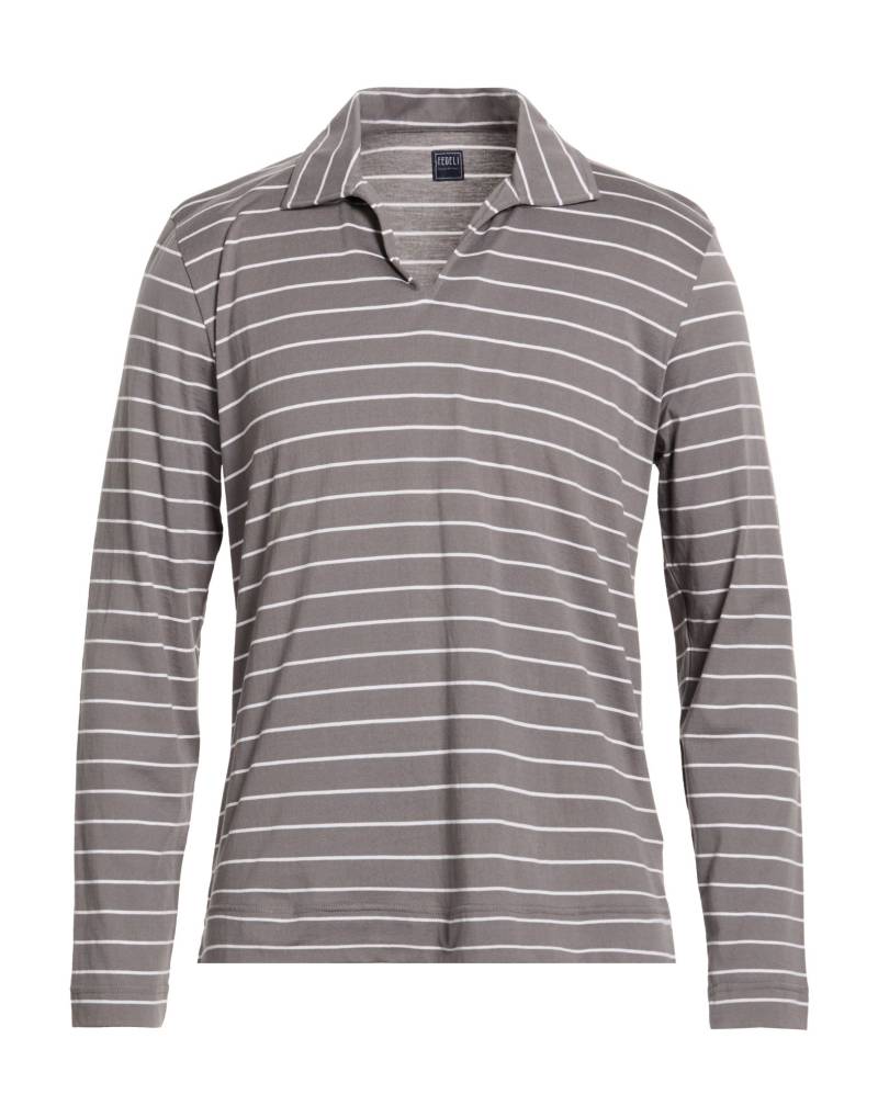 FEDELI Poloshirt Herren Grau von FEDELI