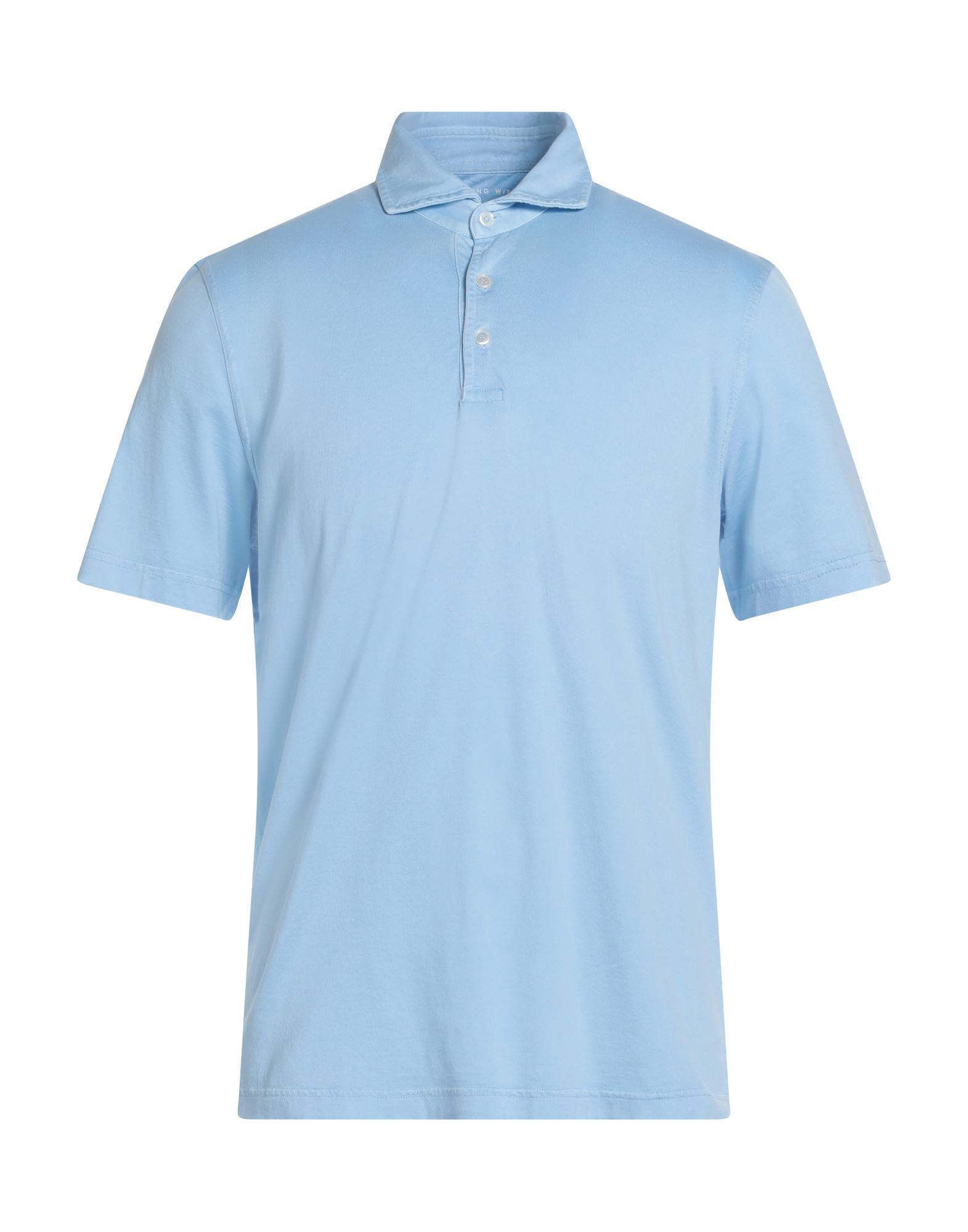 FEDELI Poloshirt Herren Hellblau von FEDELI