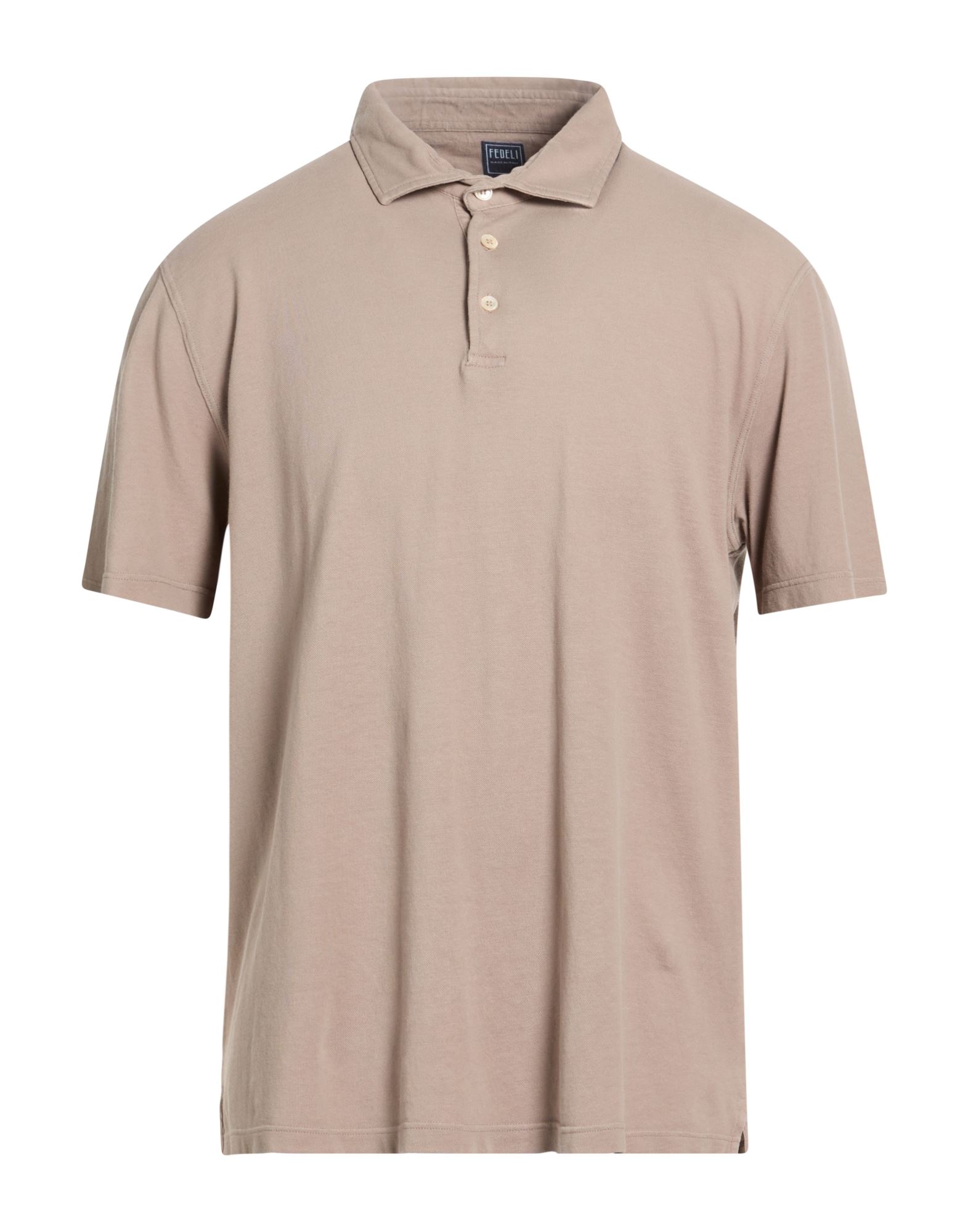 FEDELI Poloshirt Herren Hellbraun von FEDELI