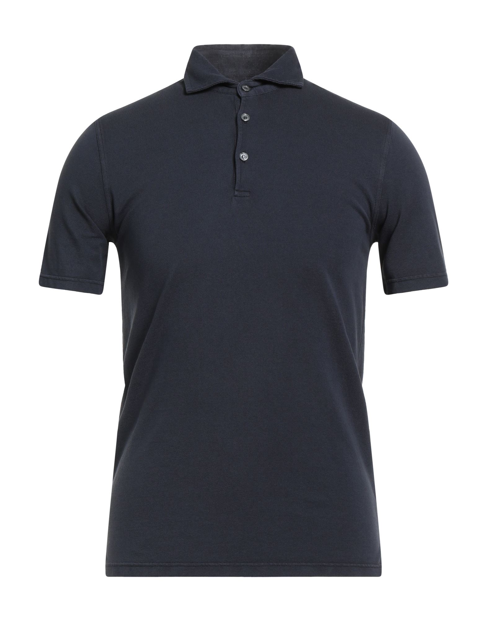 FEDELI Poloshirt Herren Marineblau von FEDELI