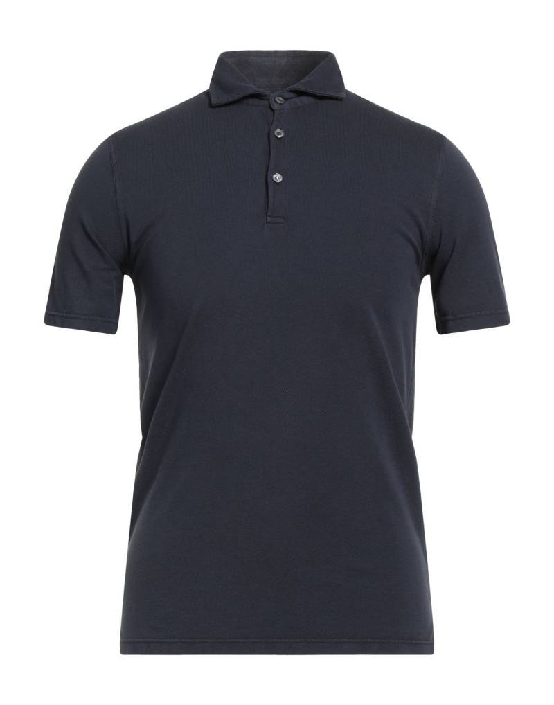 FEDELI Poloshirt Herren Marineblau von FEDELI
