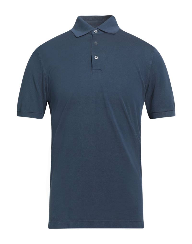 FEDELI Poloshirt Herren Marineblau von FEDELI