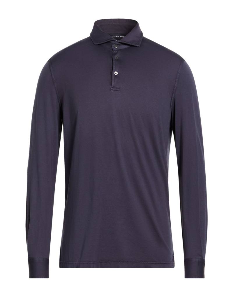 FEDELI Poloshirt Herren Marineblau von FEDELI