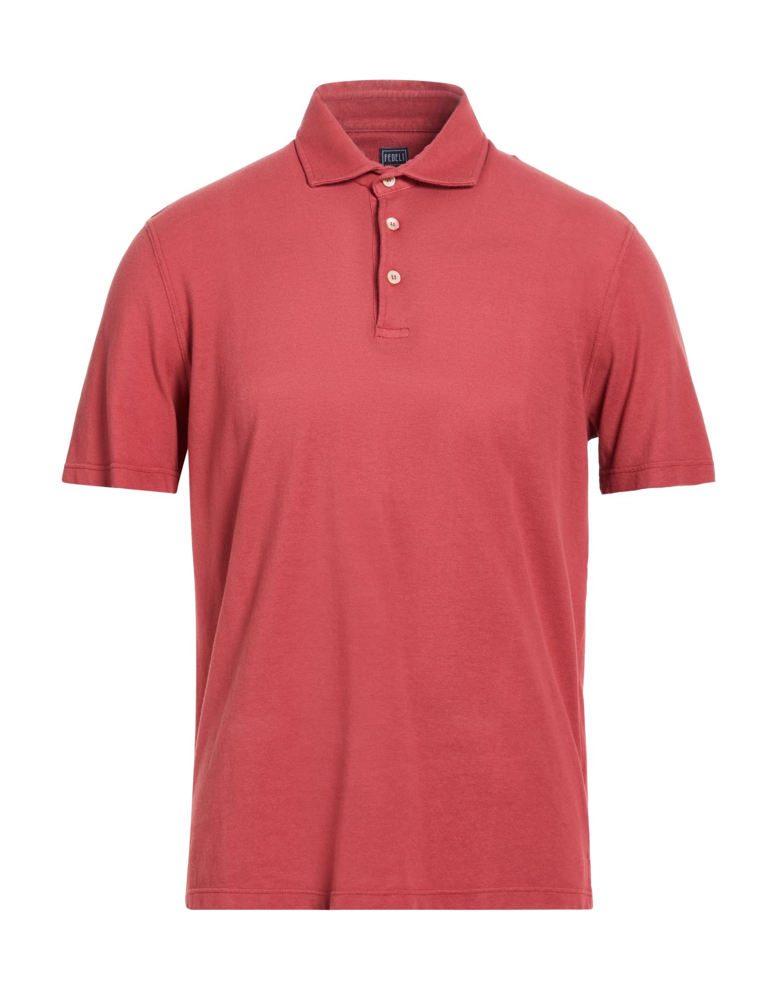 FEDELI Poloshirt Herren Rostrot von FEDELI