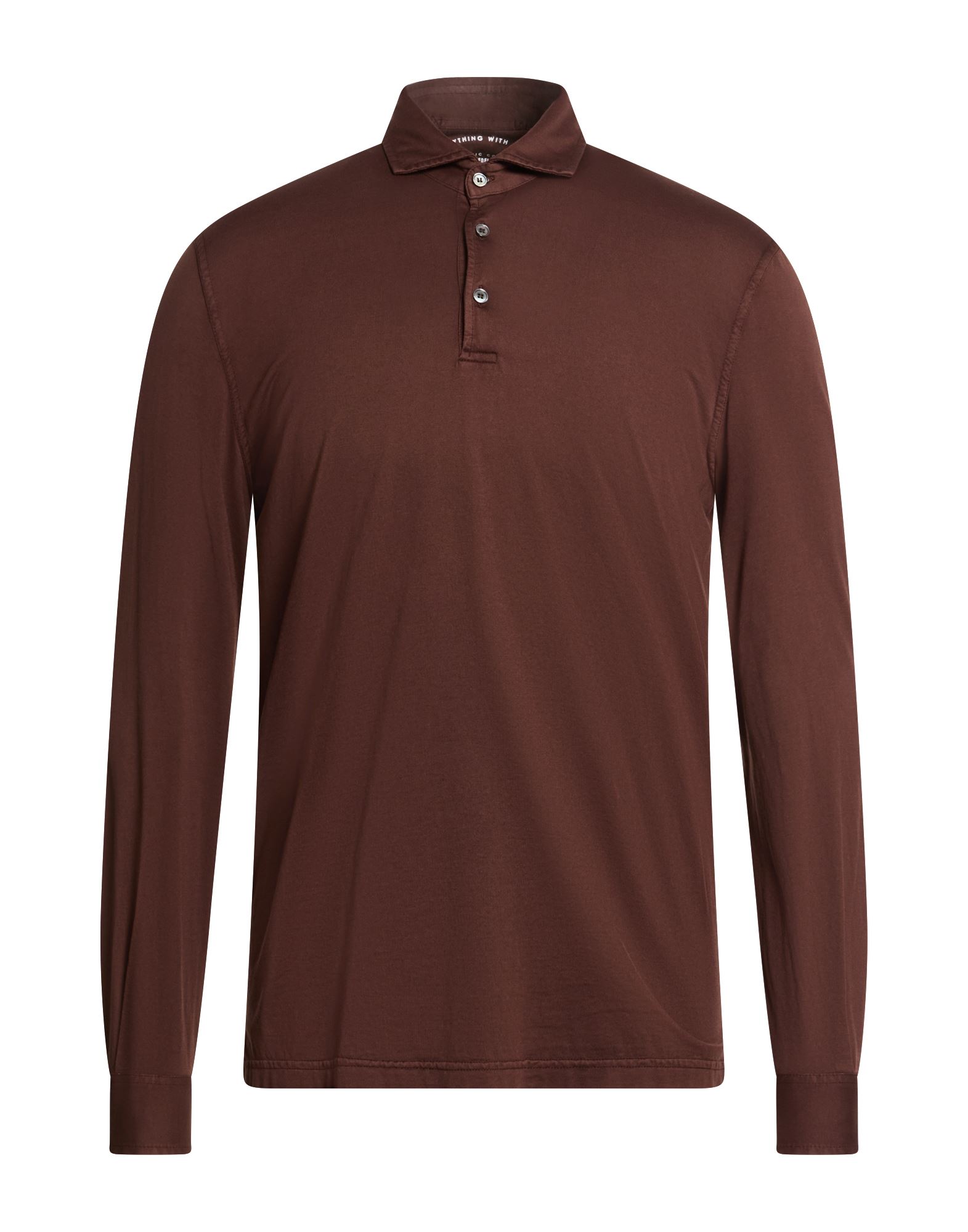 FEDELI Poloshirt Herren Schokobraun von FEDELI