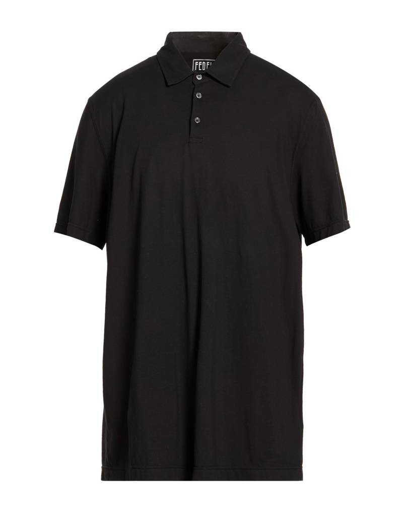 FEDELI Poloshirt Herren Schwarz von FEDELI