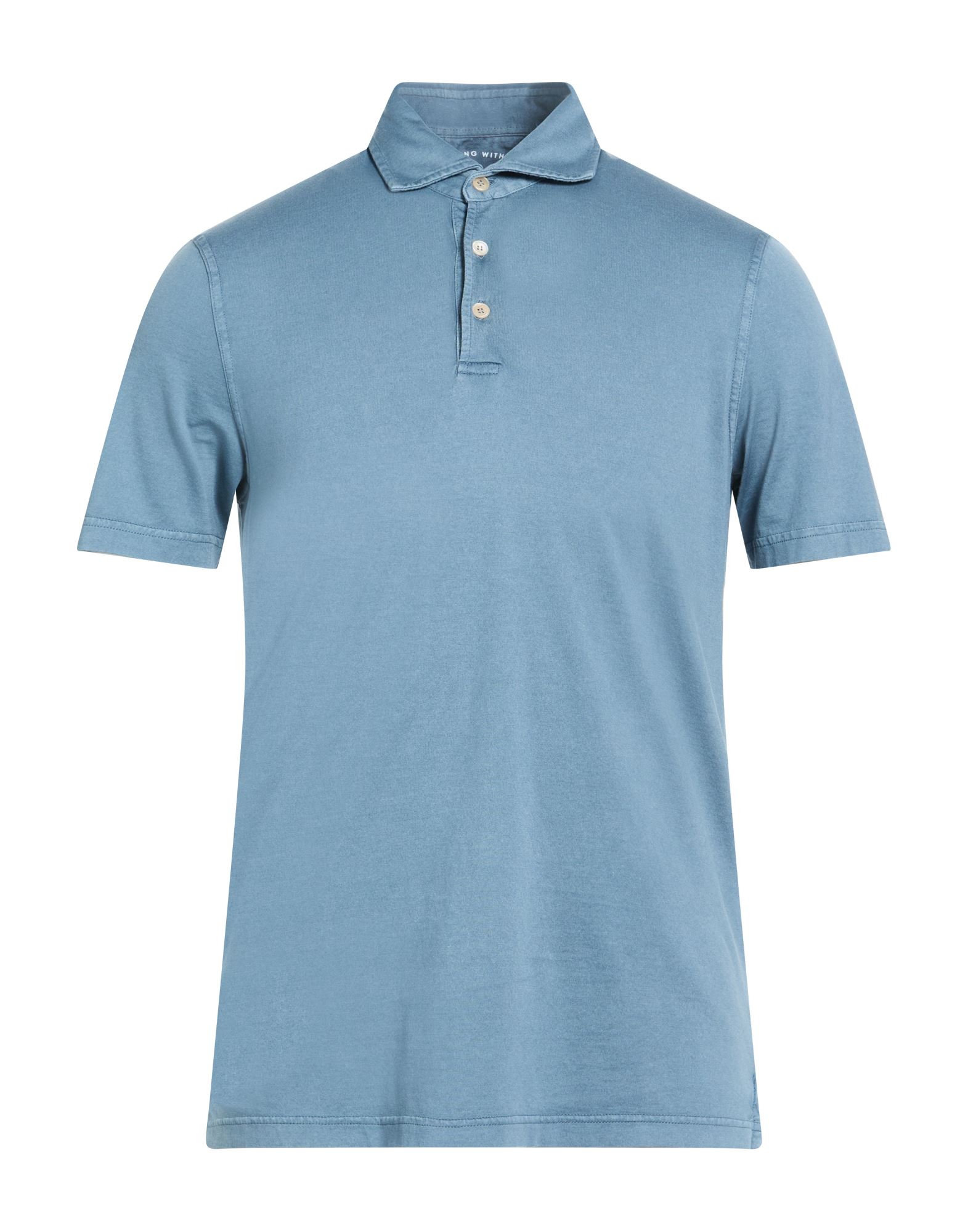 FEDELI Poloshirt Herren Taubenblau von FEDELI