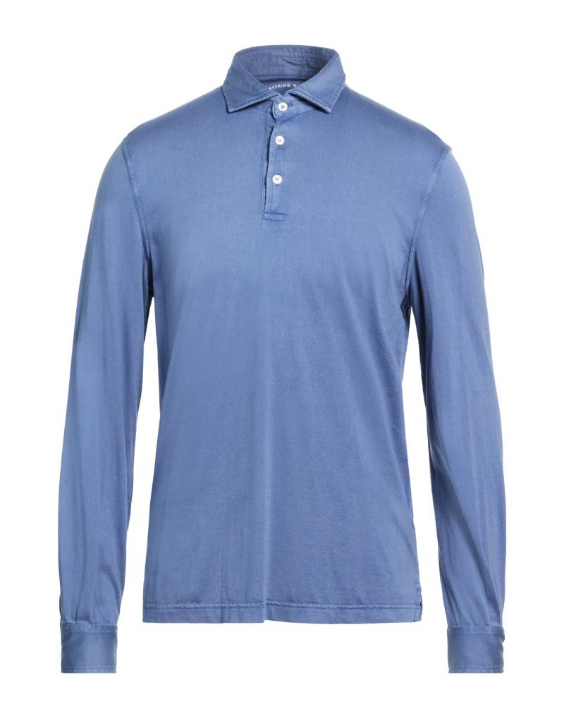 FEDELI Poloshirt Herren Taubenblau von FEDELI